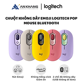 Chuột không dây Emoji Logitech POP Mouse Bluetooth - Hàng Chính Hãng - Bảo Hành 12 Tháng