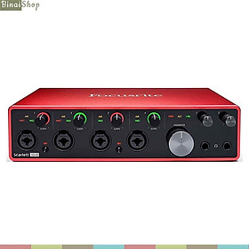 Focusrite Scarlett 18i8- Sound Card Thu Âm Chuyên Nghiệp 18in, 8 Our