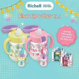 Bình tập uống TLI Richell Nhật Bản - bước 1 - vàng | Baby