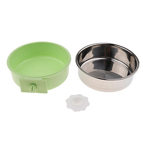 Hanging Pet Dog Feeder Cat Water Bowl Feeding Bowl Dish Container Blue