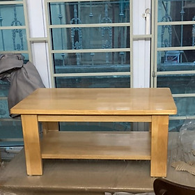 bàn osin 2 tầng gỗ cao su