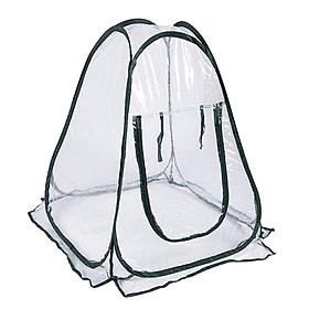 Small Tent Pop up Greenhouse Clear PVC Backyard Flowerpot Cover DURABLE