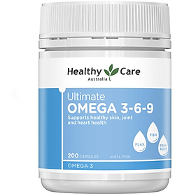 Viên uống Healthy Care Ultimate Omega 369 1000mg hộp 200v của Úc