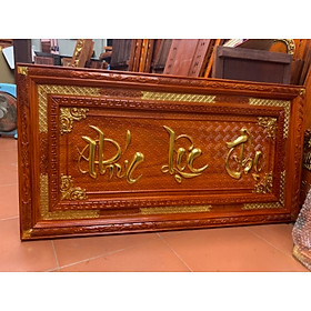 Mua Tranh treo tường trạm khắc chữ phúc lộc thọ bằng gỗ hương đỏ kt 67×127×4cm