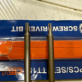 BỘ 2 MŨI VẶN VÍT LỤC GIÁC BÔNG 1/4" TT30 DÀI 100MM WSV9KT30 WADFOW - HÀNG CHÍNH HÃNG