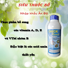 Chick Boost chai 1 lít Vitamin tổng hợp cho gia cầm