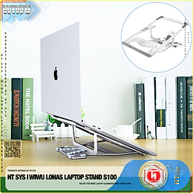 Mua Giá đỡ laptop hợp kim nhôm cao cấp có thể gấp gọn.Giúp tản nhiệt laptop  macbook  máy tính xách tay.05 Chế độ điều chỉnh góc độ HT SYS wiwu LOHAS LAPTOP STAND S100 ( Hàng Nhập Khẩu )