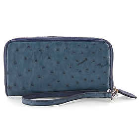 Ví nữ da đà điểu nhiều loại màu xanh HJ93402-11-20-47-53