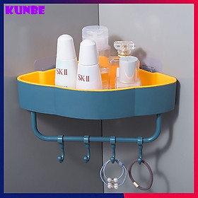 Giá Góc, Kệ Góc Treo Tường Nhựa ABS Hình Đám Mây KUNBE Độc Đáo, Dán Tường Bằng Miếng Dính Cường Lực Siêu Chắc (Không Phải Khoan) Cho Nhà Tắm, Nhà Vệ Sinh, Nhà Bếp Thêm Gọn Gàng - Tặng Kèm Miếng Rửa Bát Silicon