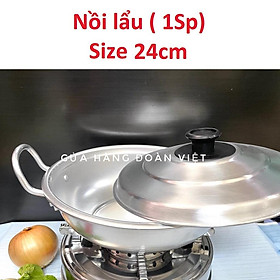 Bộ Bếp Cồn INOX / Nồi Lẩu Chất liệu NHÔM dày. Combo bộ bếp cồn nồi lẩu chuyên cho quán ăn nhà hàng và gia đình
