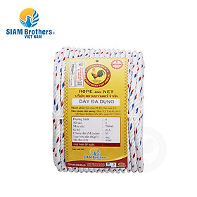 Dây thừng PP đa dụng siêu bền Siam Brothers - 4 tao/6mm - 50m (bán theo cuộn)