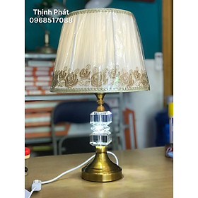 Mua Đèn để bàn 2in1 pha lê cao cấp - thân màu đồng - ánh sáng dịu mắt NATAKA TP251