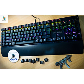 Bàn phím cơ gaming AlienX AXG1161 - Hàng Chính Hãng - Led RGB - Cherry Switch
