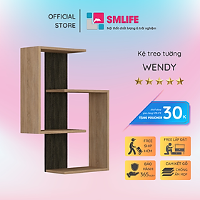 Mua Kệ gỗ trang trí phòng khách gia đình SMLIFE Wendy