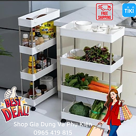 Mua Kệ 4 tầng đa năng có bánh xe