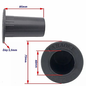Mua CHÉN MIC NHỰA GẮN LOA THÙNG  LOA KÉO - CẶP
