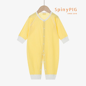 Bộ body dài tay sơ sinh 0-2 tuổi 100% cotton thoáng khí nhiều màu cho bé