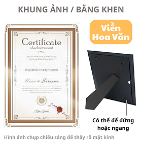 Khung ảnh - Khung bằng khen KÍNH TRÀN A4 , sang trọng - cao cấp, khung ảnh trang trí, khung ảnh để bàn