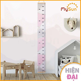 Thước bảng đo chiều cao 2m y tế gắn dán tường cho trẻ em bé MySun