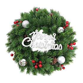 Faux Christmas Wreath Home Decor Holiday Garland for Office Festival Wedding