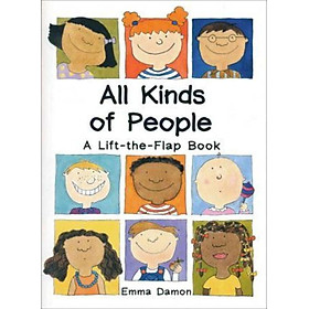 Sách - All Kinds of People : a Lift-the-Flap Book by Emma Damon (UK edition, hardcover)