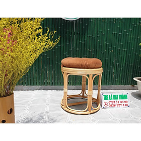 Mua Đôn mây  tròn kèm nệm nhung xinh xắn  đôn gác chân  kê chậu cây kiểu dáng hiện đại