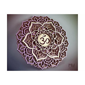 Mua Tranh gỗ mandala 7 luân xa