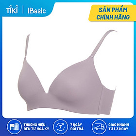 Áo ngực không mút bonding không đường may cup T-shirt BRAW034 - Tím khói - 32B