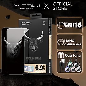 Mua Cường lực trong suốt Mipow HD Premium Silk cho iPhone 16 Pro Max  16 Pro  16 Plus  16-Hàng chính hãng