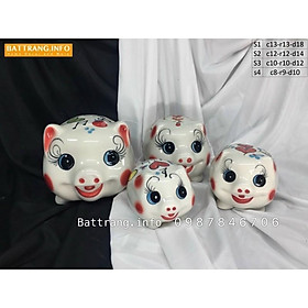 Heo tròn tai vểnh - gốm sứ