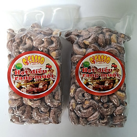 1kg hạt điều rang muối vỏ lụa loại cồ o'casso