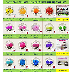 BỘT MÀU NHUỘM HOA Tươi Cao Cấp Premium Color pha 12L màu chuẩn Công Nghệ Israel An Toàn và chuyên nghiệp