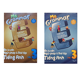 Combo 2 cuốn Ms Grammar Ôn luyện ngữ pháp và bài tập tiếng anh lớp 3 ( tập 1 + tập 2)