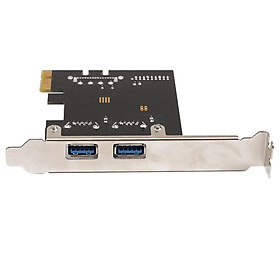 PCI-E Express Expansion Card USB 3.0 Desktop 2 Port Adapter For Windows PC