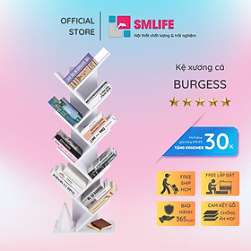 Mua Kệ sách xương cá đứng từ gỗ SMLIFE Burgess