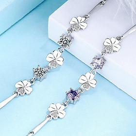 Lucky Clover Female Jewelry Bracelet Chain S925 Sterling Silver Bracelet