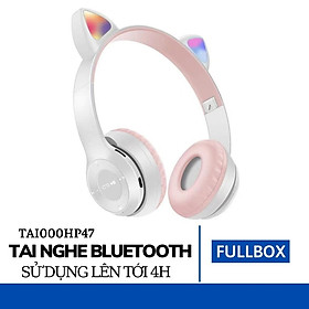 Tai Nghe Mèo Bluetooth, Có Đèn LED Headphone