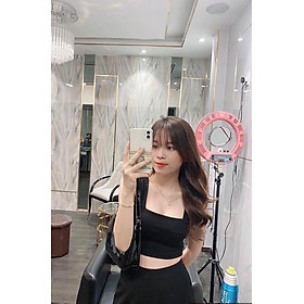 Áo Croptop Hai Dây Croptop Cổ Vuông Croptop Sát Lách