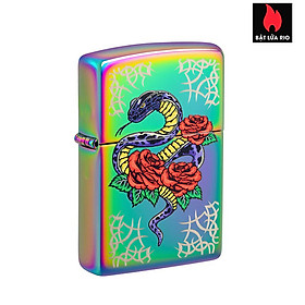 Bật Lửa Zippo 48395 – Zippo Rose Snake Tattoo Design Multi Color