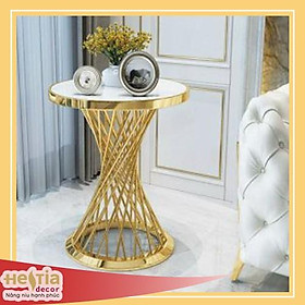 Mua BÀN TRÀ KIM LOẠI THIẾT KẾ (60x60x75) Mang Phong Cách Sang Trọng Lịch Sự
