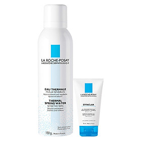 Bộ Xịt Khoáng La Roche-Posay Thermal Spring Water (150ml) + Gel Rửa Mặt Effaclar (15ml)