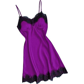 Fashion Women Nightgown  Lingerie Sleeveless Lace Sleepwear Robe