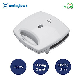 Mua Máy kẹp nướng bánh mì Sandwich WestingHouse WKSM026 750W nướng nhanh chín đều  chống dính  có 2 ngăn nướng - Hàng chính hãng Mỹ