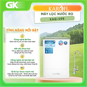 Máy lọc nước Karofi KAQ-U98 tích hợp công nghệ Aiotec - Hàng chính hãng
