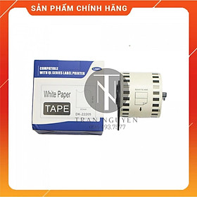 Mua Giấy in Decal Brother DK-22205 - 62mm x 30.48m - Chữ đen nền trắng - Hàng nhập khẩu