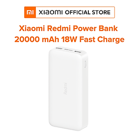 Pin Sạc Dự Phòng Xiaomi Redmi 20000mAh PB200LMZ Tích Hợp Cổng USB Type - C In Hỗ Trợ Sạc Nhanh 18W - Hàng Chính Hãng