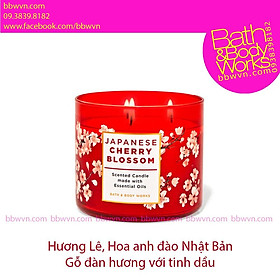 Mua Nến thơm Bath and Body Works Japanese Cherry Blossom 3 bấc