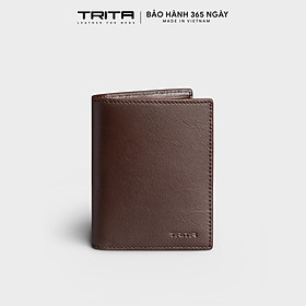 Ví nam da bò Trita ( Thời trang nam dáng đứng basic - Ví da RVN22 )