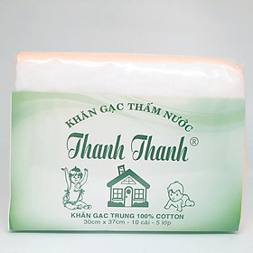 Khăn gạc Thanh Thanh Trung Đặc Biệt 5 lớp 30x37cm 100% Cotton