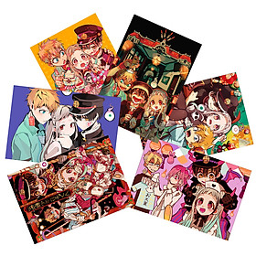 Ảnh card Jibaku Shounen Hanako-kun set 11 tấm khác nhau nhiều nhân vật